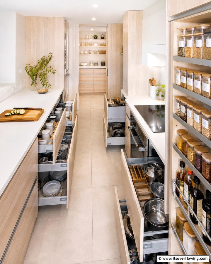 Smart Organization Strategies - 30 Galley Kitchen Ideas for Efficient and Stylish Layouts