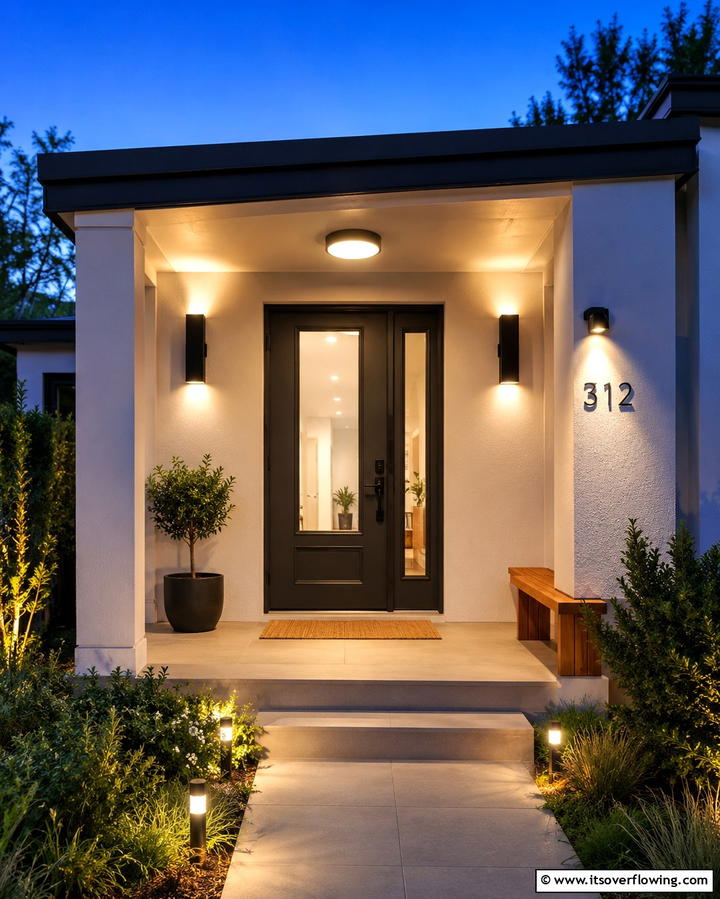 Smart Porch Lighting - 30 Small Front Porch Ideas to Boost Curb Appeal