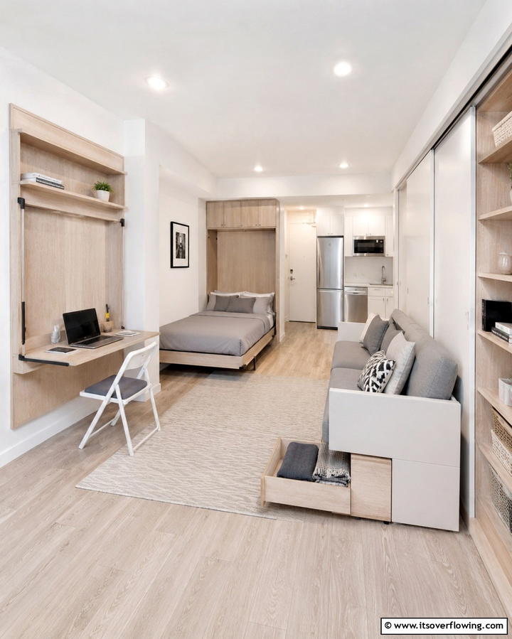 Smart Space Saving Furniture - 30 Studio Apartment Ideas to Maximize Small Space Efficiency