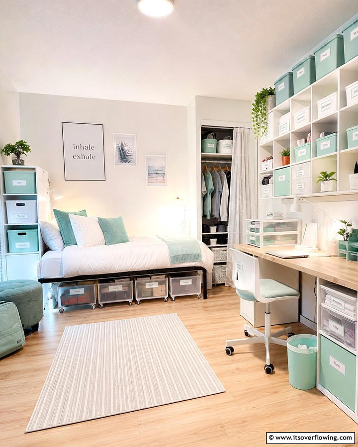 Smart Storage Solutions - 20 Student Bedroom Design Ideas for Study and Sleep