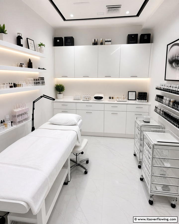 Smart Storage Solutions - 20 Lash Room Ideas for a Stunning Beauty Space