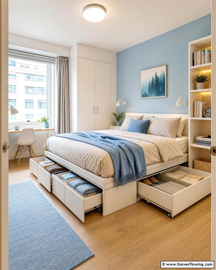 Smart Storage Under Beds - 21 Small Apartment Decorating Ideas for Stylish Living