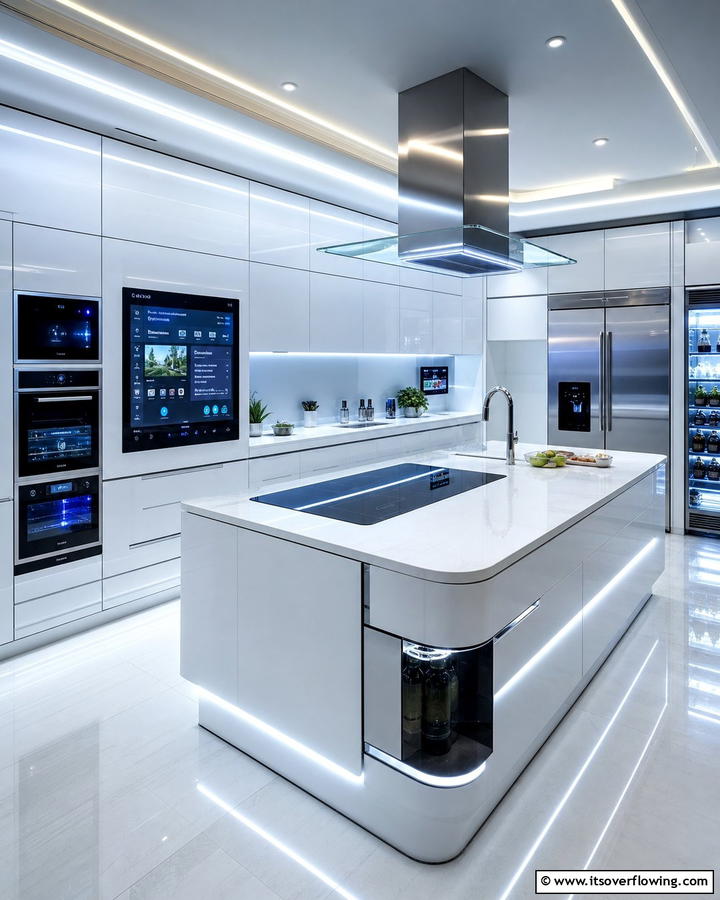 Smart Technology Integration - 21 Kitchen Design Ideas to Maximize Function and Aesthetics