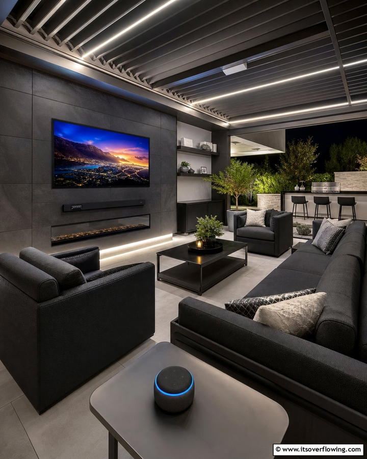 Smart Technology Integration - 25 California Room Design Ideas for Indoor-Outdoor Living