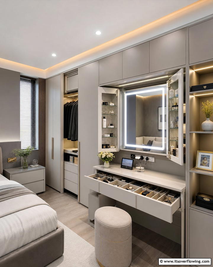 Smart Vanity Solutions - 20 Dressing Table Ideas for a Chic and Functional Space