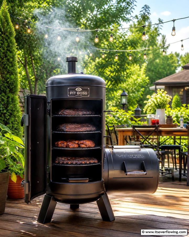 Smoky Barrel Smoker BBQ - 25 Bbq Pit Ideas for Outdoor Cooking Fun