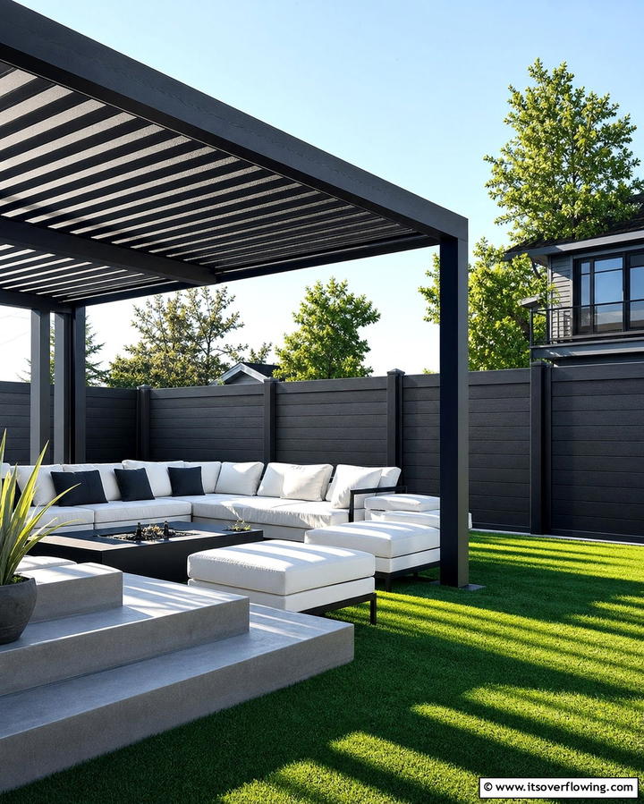 Smoky Charcoal Vinyl Fence - 25 Vinyl Fence Colors to Enhance Your Outdoor Space
