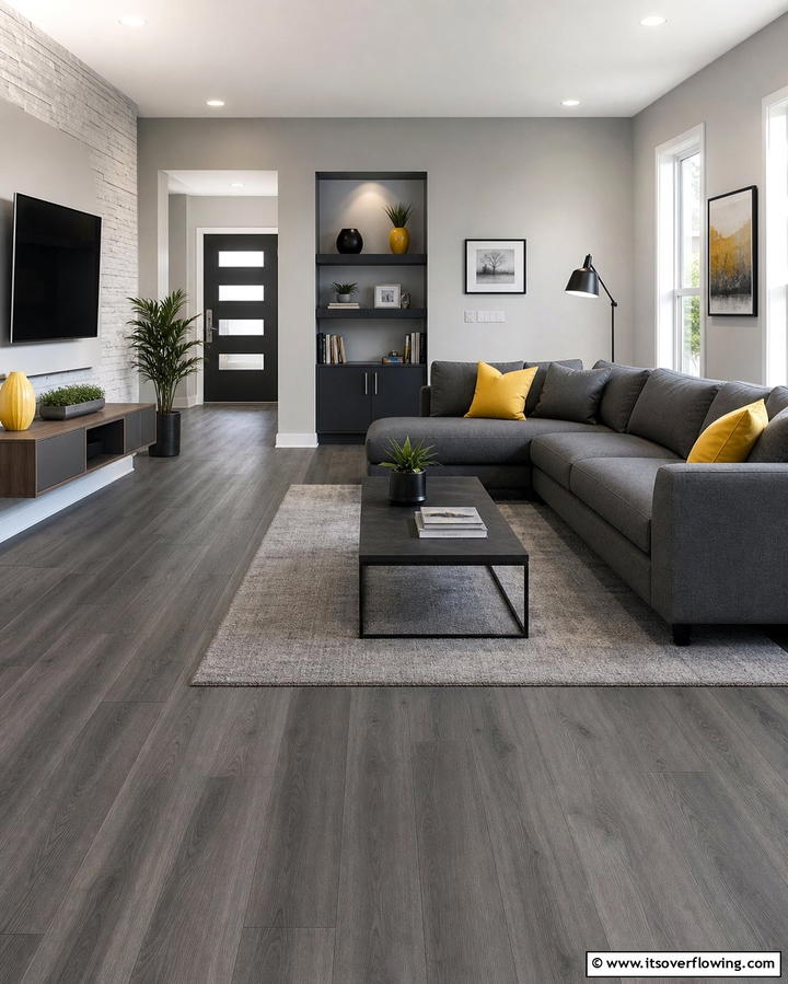 Smoky Gray Subtlety - 25 Wood Floor Colors to Transform Your Home