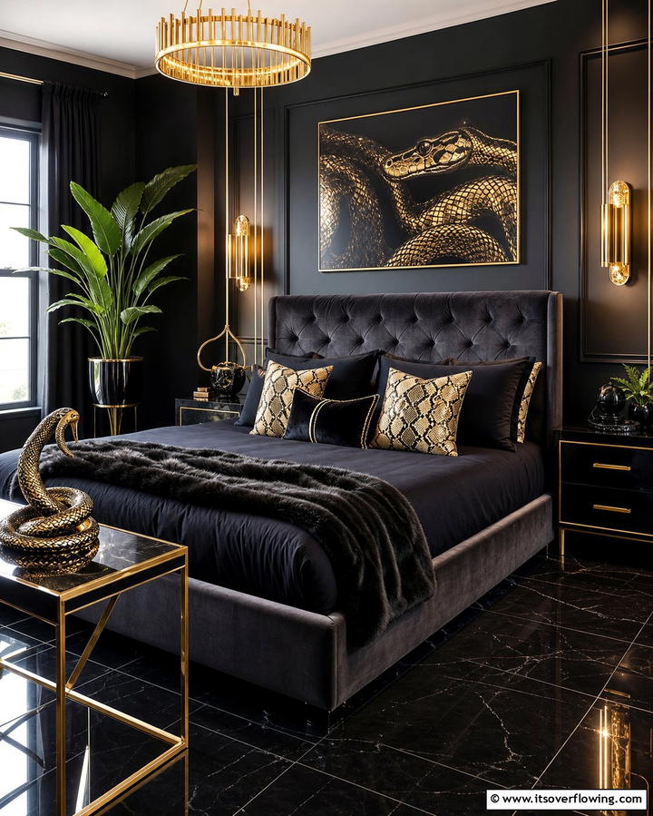 Snake Motif Decor - 25 Taylor Swift Themed Bedroom Decor Ideas for Fans
