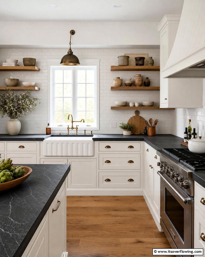 Soapstone Classic Countertops - 21 Kitchen Countertop Ideas- Durable & Stylish Surfaces