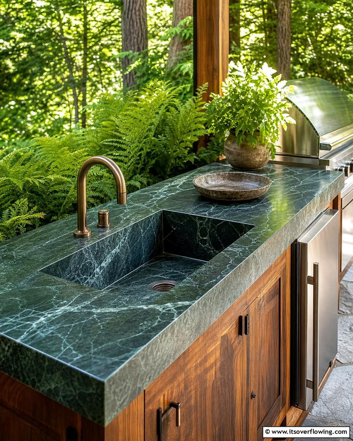 Soapstone CountertopsOne - 25 Types of Outdoor Kitchen Countertops for Durability