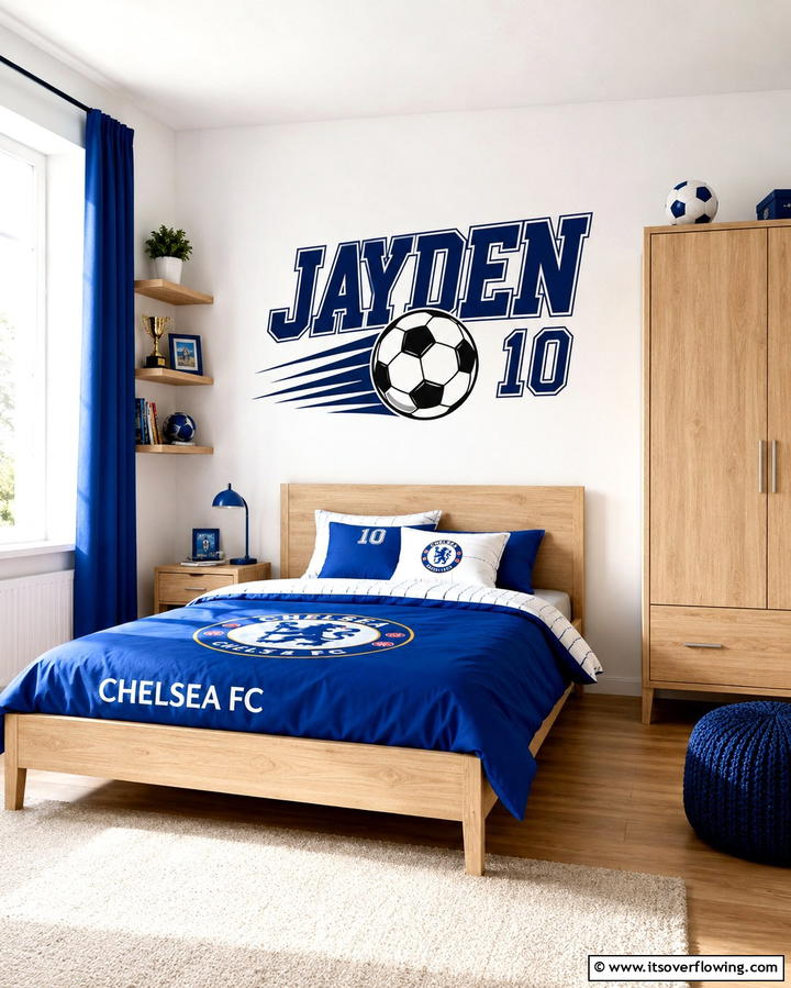 Soccer Themed Bedding Sets - 30 Sporty Soccer Bedroom Ideas for Young Athletes