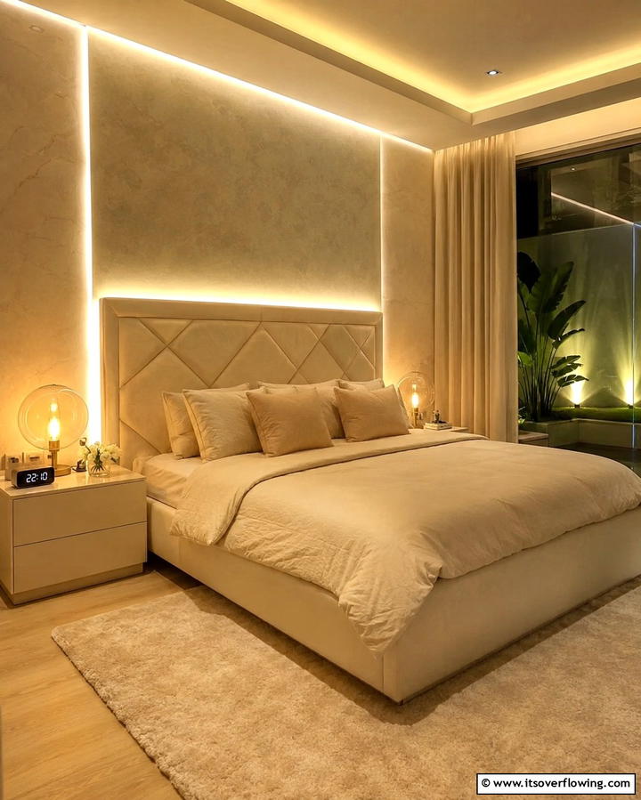 Soft Ambient Lighting - 30 Minimalist Clean Girl Room Ideas for a Clutter-Free Space