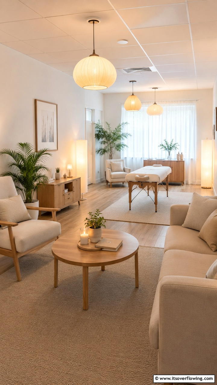 Soft Ambient Lighting - 21 Calming Therapist Office Decor Ideas for a Serene Environment