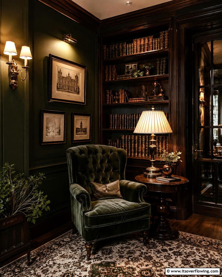 Soft Ambient Lighting - 25 Dark Academia Interior Design Ideas for Sophistication