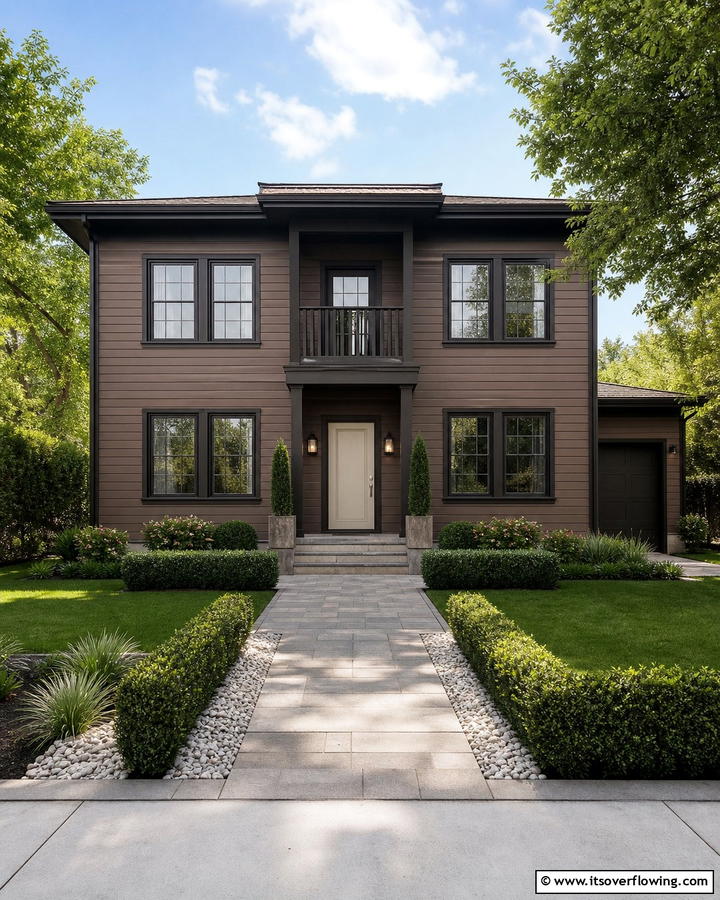 Soft Beige Front Door - 20 Brown House Front Door Colors for a Warm Welcome