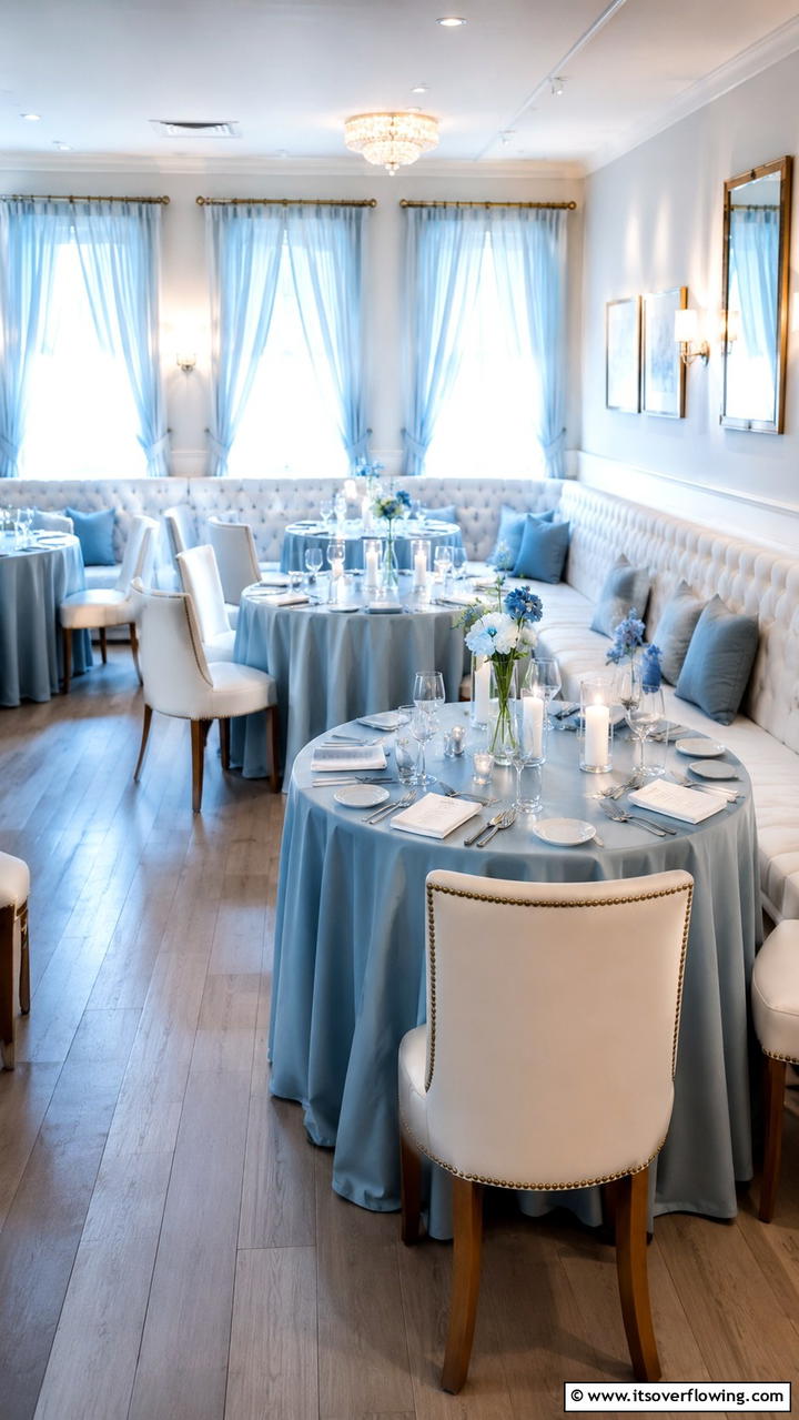 Soft Blue Whispers - 30 Blue Wedding Theme Ideas for Serene Celebrations
