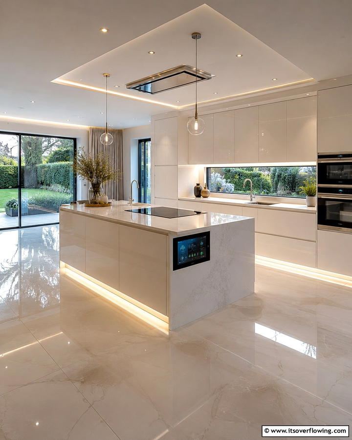 Soft Close Cabinets for Modern Functionality - 25 Off-white Kitchen Cabinets for a Timeless Look