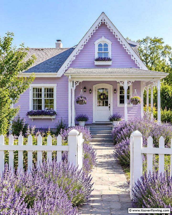 Soft Lavender - 25 Trending House Siding Colors for Curb Appeal