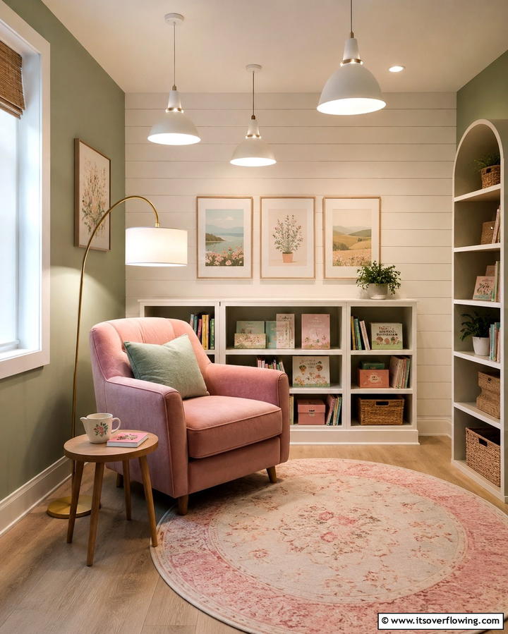 Soft Lighting Corner - 30 Kids Reading Nook Ideas- Cozy Spaces for Young Readers