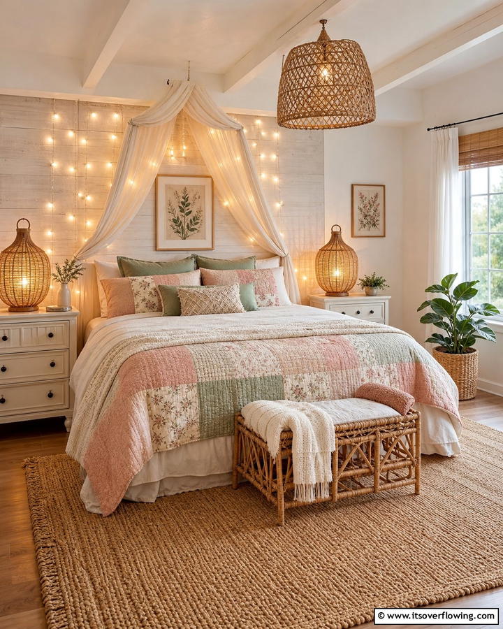 Soft Lighting with Lanterns and String Lights - 20 Boho Cottage Style Decor Ideas for a Cozy Home