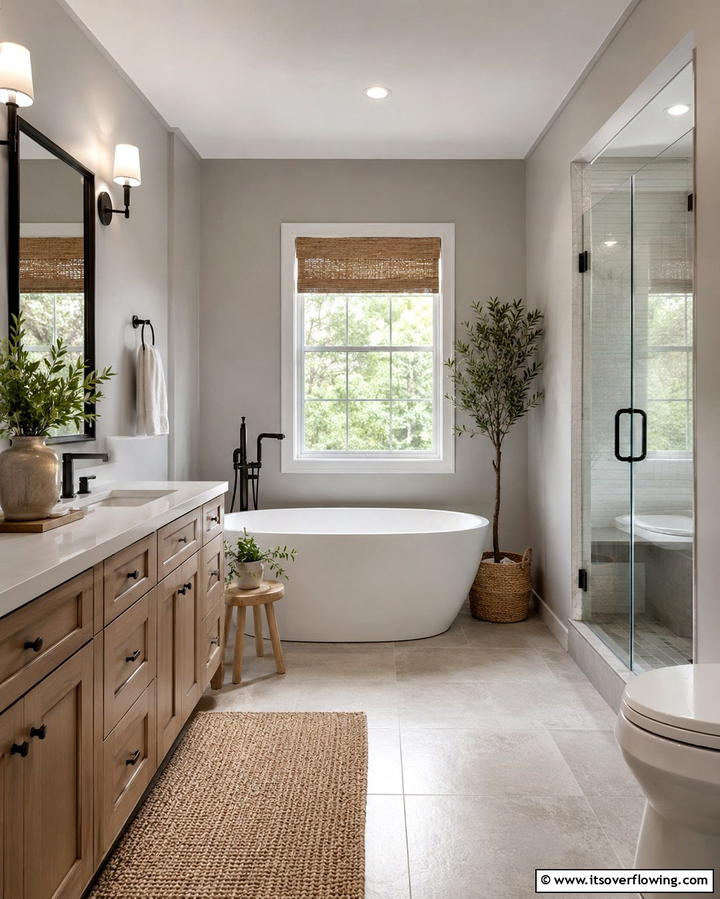 Soft Neutral Wall Colors - 25 Scandinavian Bathroom Ideas for a Minimalist and Cozy Space