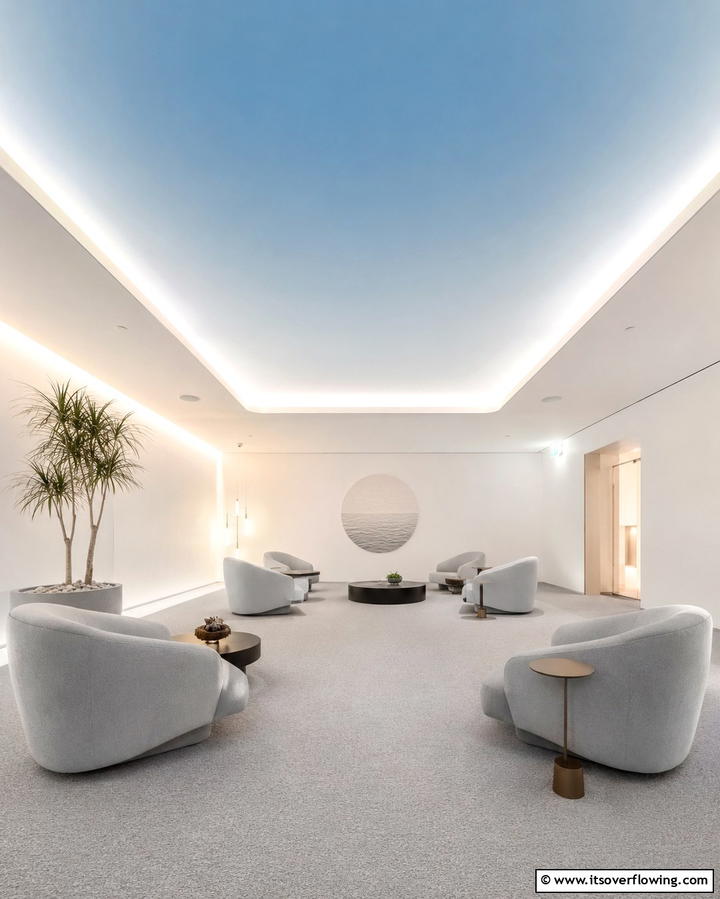 Soft Ombre Ceiling - 30 Creative Ceiling Paint Ideas to Transform Any Room’s Ambiance