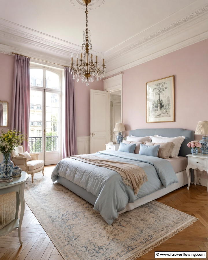 Soft Pastel Color Palette - 30 French Bedroom Decor Ideas for Elegant European Style