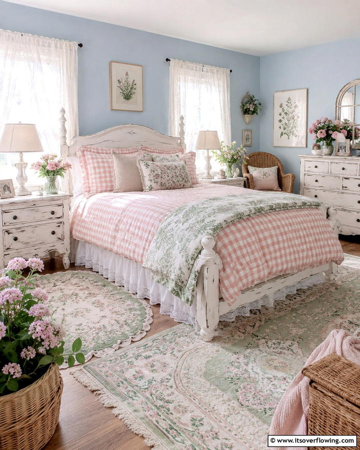 Soft Pastel Color PaletteOne - 25 Cottagecore Bedroom Ideas- Cozy & Rustic Designs
