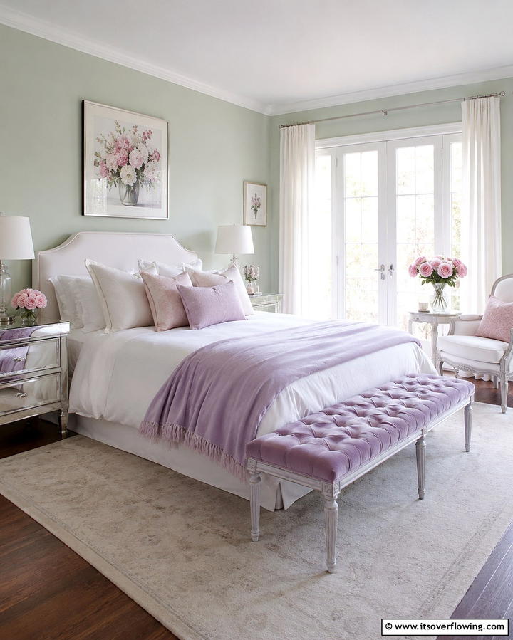 Soft Pastel Color Palettes - 30 French Bedroom Decor Ideas for Elegant European Style