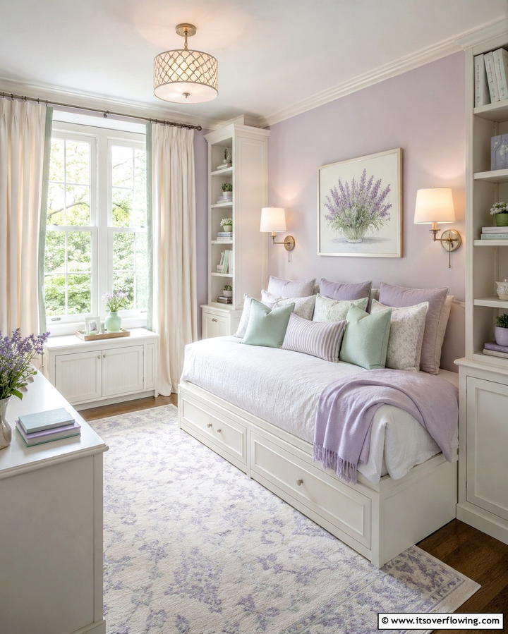 Soft Pastel Cottage Comfort - 30 Charming Cottage Bedroom Decor Ideas for a Rustic Retreat