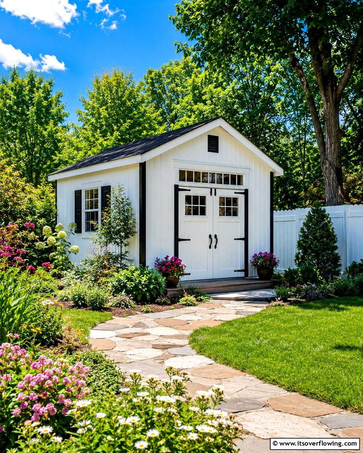 Soft Pastel Pink - 25 Shed Color Ideas to Brighten Your Outdoor Space