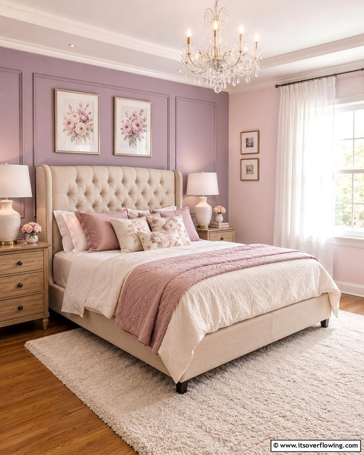 Soft Pastel Walls - 30 Romantic Bedroom Ideas to Create a Cozy Love Nest