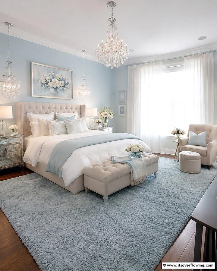 Soft Pastels for a Dreamy Ambiance - 25 Blue and Beige Bedroom Ideas for a Calming Space