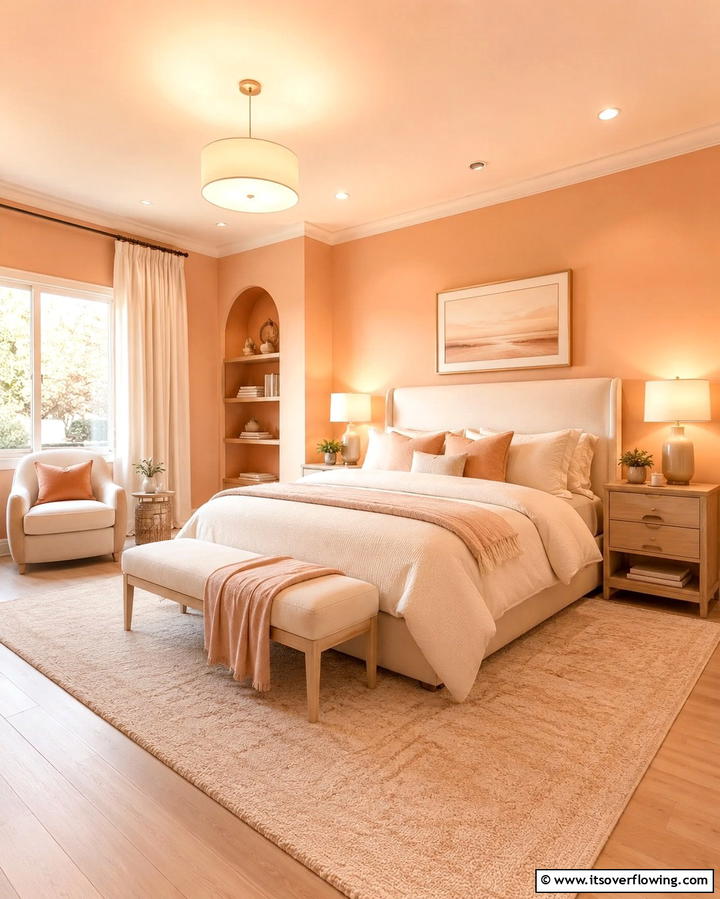 Soft Peach Glow - 25 Mexican Interior Paint Colors for a Vibrant and Authentic Home