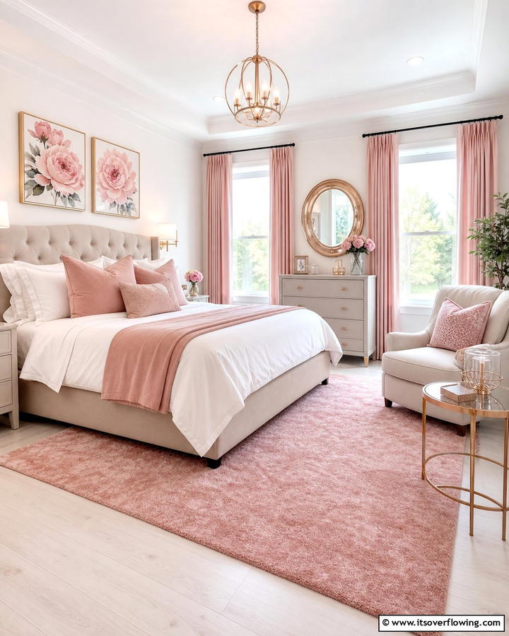 Soft Pink Accents - 20 Pastel Bedroom Ideas for a Soft and Serene Space