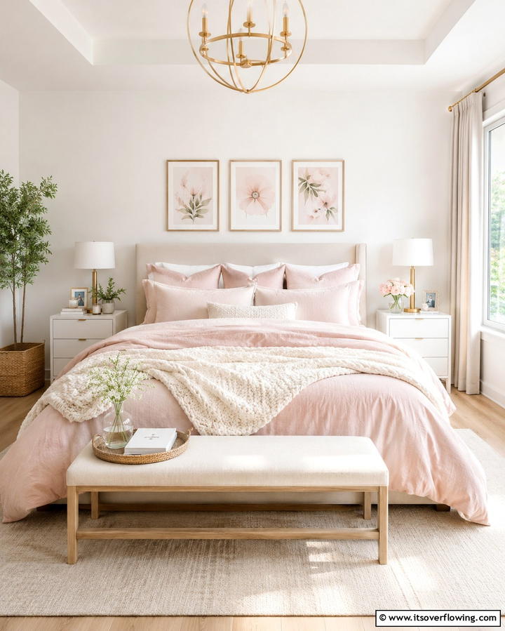 Soft Pink Bedding for a Relaxing Retreat - 25 Pink Room Ideas to Create a Cozy and Inviting Space