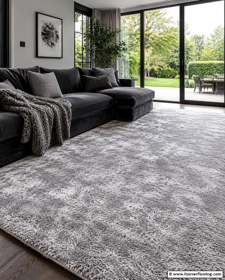 Soft Plush Grey Carpet for Ultimate Comfort - 30 Grey Carpet Living Room Ideas for Cozy Neutral Spaces