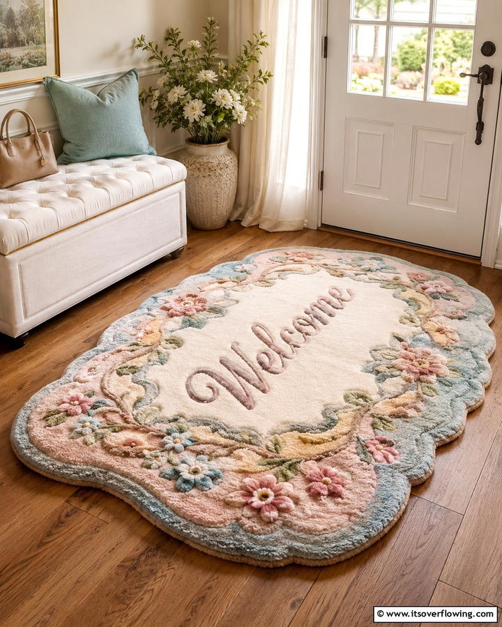 Soft Plush Welcome - 30 Welcoming Entryway Rug Designs to Elevate First Impressions