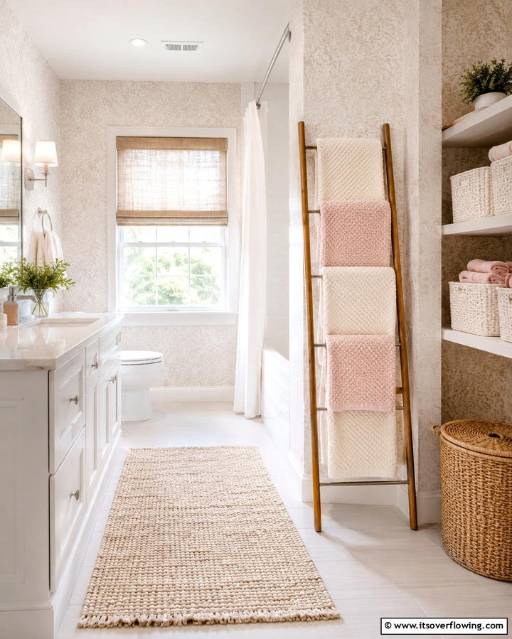 Soft Textured Fabrics - 30 Romantic Bathroom Ideas for a Luxurious Spa Retreat