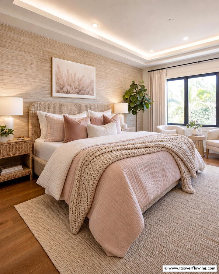 Soft Textured Layers - 21 Primary Bedroom Decor Ideas to Enhance Personal Space