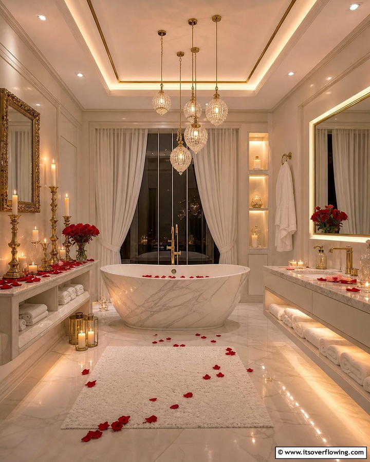 Soft Warm Lighting for a Cozy Feel - 17 Romantic Bathroom Ideas for a Luxurious Personal Retreat
