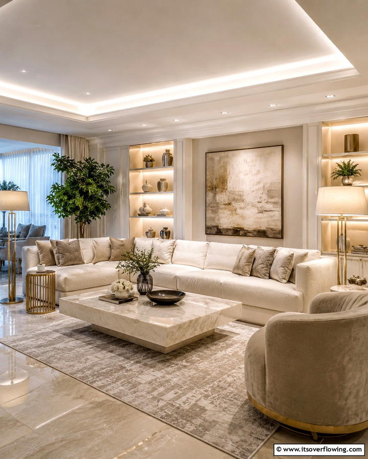 Soft and Layered Lighting - 30 Serene Zen Living Room Ideas for Mindfulness