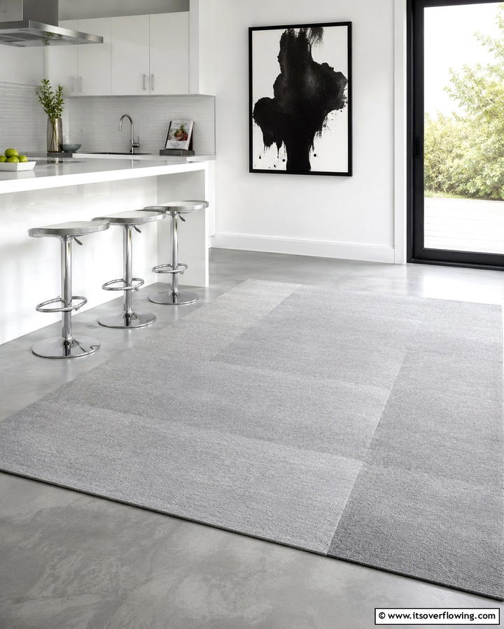 Soft and Plush Rug - 30 Kitchen Rug Ideas- Stylish and Durable Floor Solutions