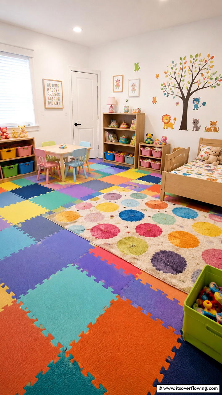 Soft and Safe Flooring - 21 Safe and Fun Toddler Room Ideas for Playful Environments