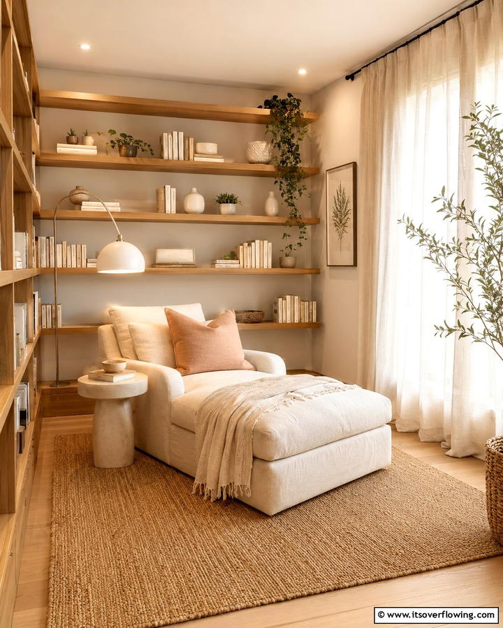 Soft lit Haven - 30 Reading Room Ideas for a Quiet and Cozy Escape