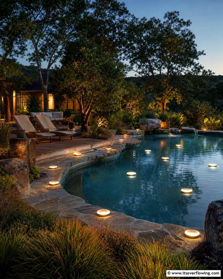 Solar Pool Lights - 25 Pool Lighting Ideas to Illuminate Your Nighttime Swim