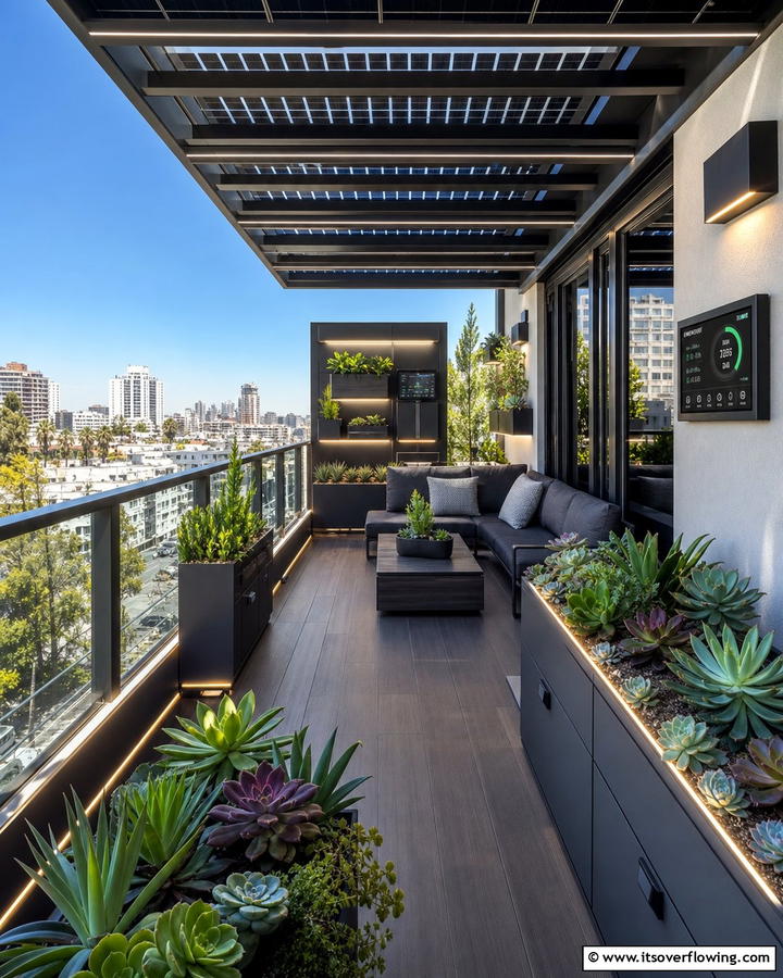 Solar Powered Balcony Innovations - 21 Balcony Ideas to Turn Your Small Space into a Relaxing Retreat