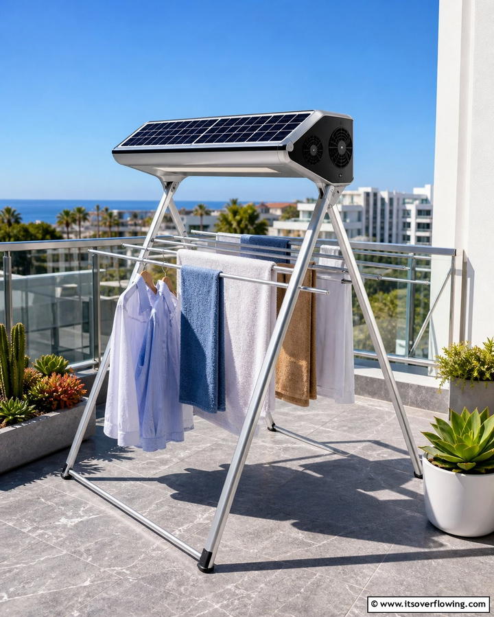 Solar Powered Drying Racks - 25 Outdoor Clothesline Ideas for Efficient Drying
