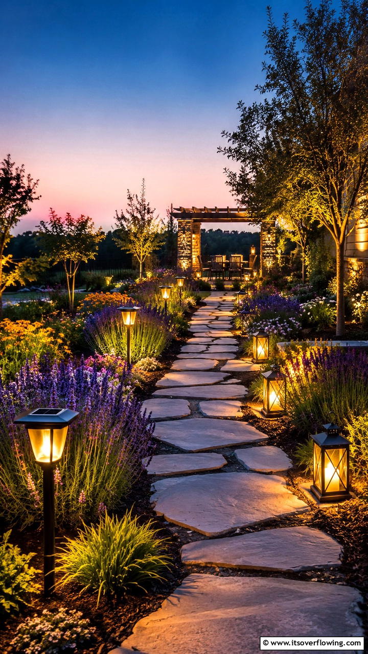 Solar Powered Garden Lights - 30 Garden Art Ideas to Personalize Your Outdoor Space